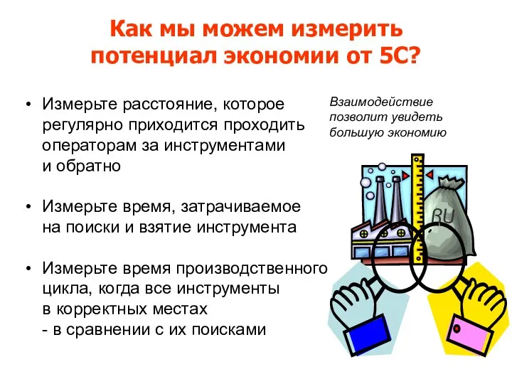 Взаимодействие позволит увидеть большую экономию Как мы можем измерить потенциал