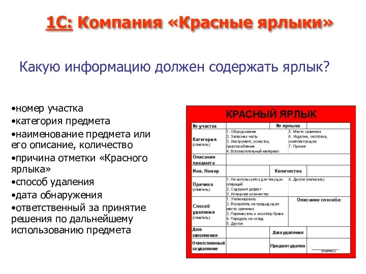 номер участка категория предмета наименование предмета или его описание, количество