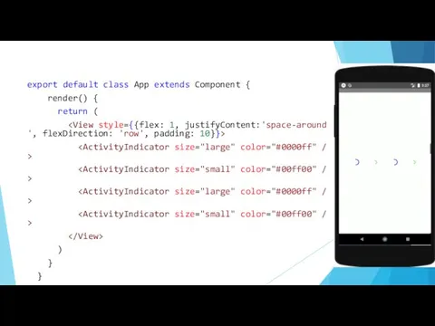 export default class App extends Component { render() { return ( ) } }