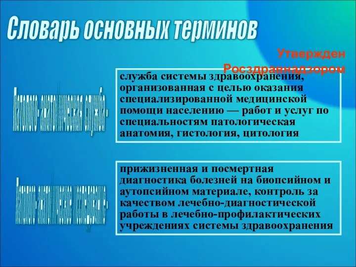 служба системы здравоохранения, организованная с целью оказания специализированной медицинской помощи