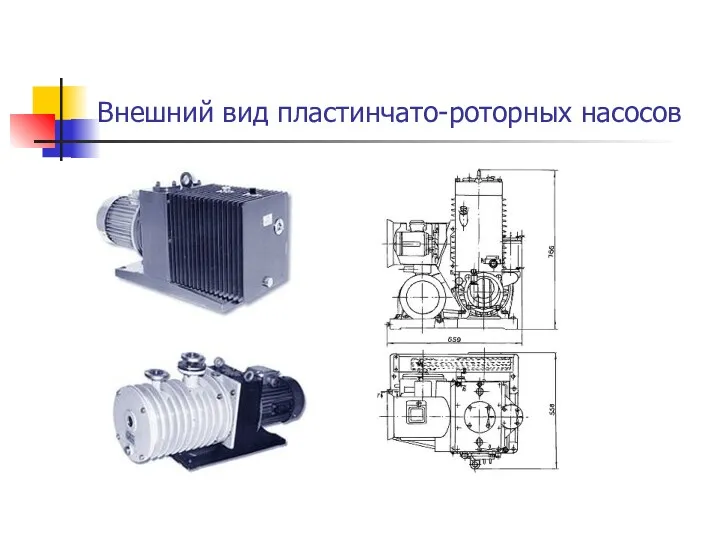 Внешний вид пластинчато-роторных насосов