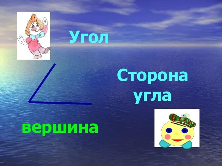 Угол вершина Сторона угла