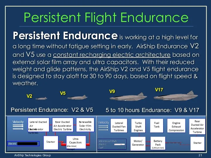 Persistent Flight Endurance Persistent Endurance is working at a high