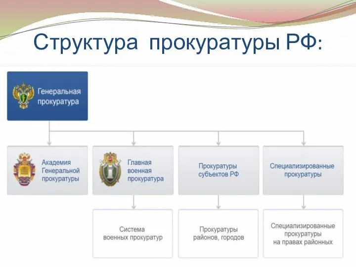 Структура прокуратуры РФ: