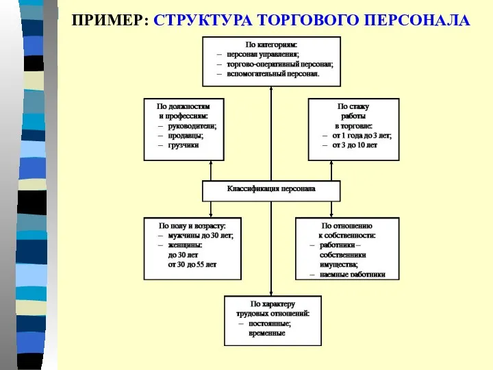 ПРИМЕР: СТРУКТУРА ТОРГОВОГО ПЕРСОНАЛА