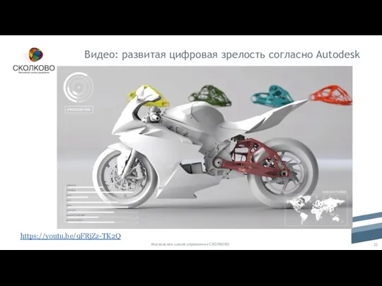 Видео: развитая цифровая зрелость согласно Autodesk Московская школа управления СКОЛКОВО https://youtu.be/9FRjZz-TK2Q