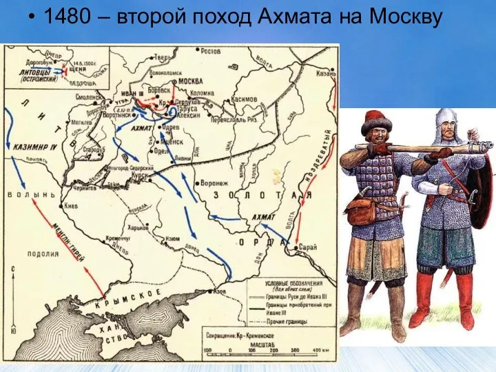 1480 – второй поход Ахмата на Москву