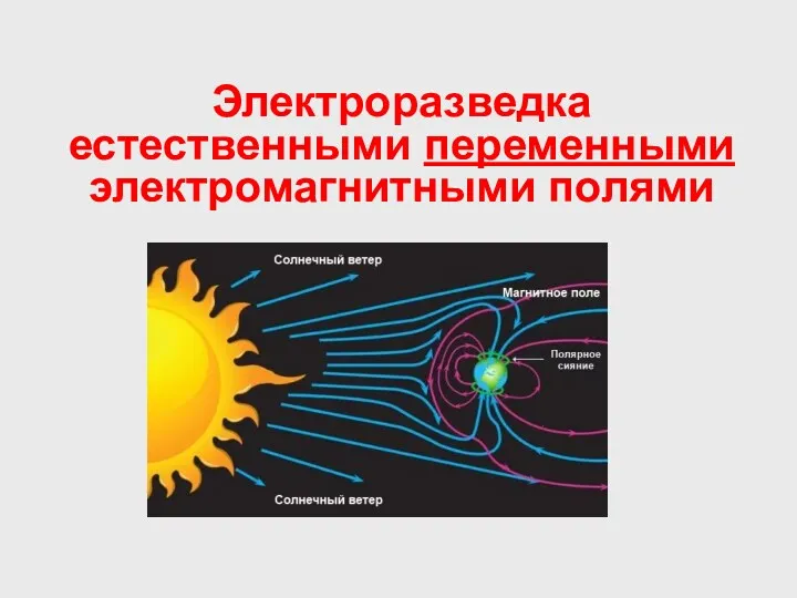 Электроразведка естественными переменными электромагнитными полями