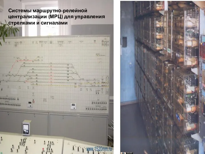 Системы маршрутно-релейной централизации (МРЦ) для управления стрелками и сигналами