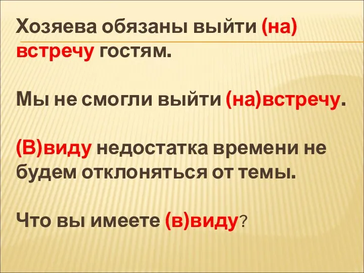 Хозяева обязаны выйти (на)встречу гостям. Мы не смогли выйти (на)встречу.