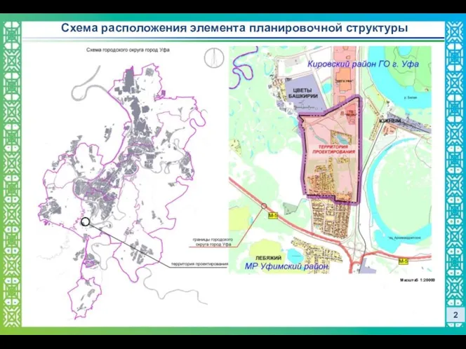 2 Схема расположения элемента планировочной структуры Масштаб 1:20000