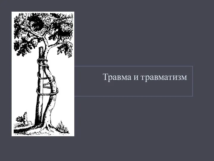 Травма и травматизм