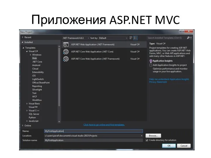 Приложения ASP.NET MVC