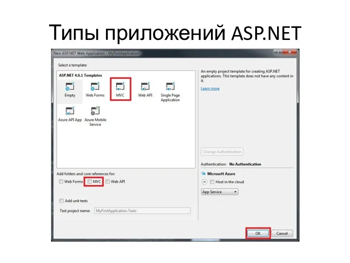 Типы приложений ASP.NET