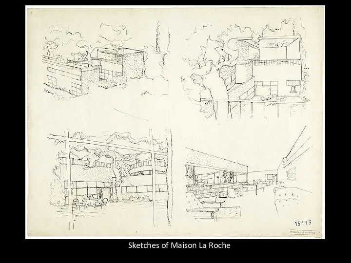 Sketches of Maison La Roche