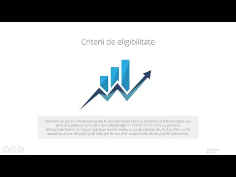 Criterii de eligibilitate Solicitant de garanție financiară poate fi orice