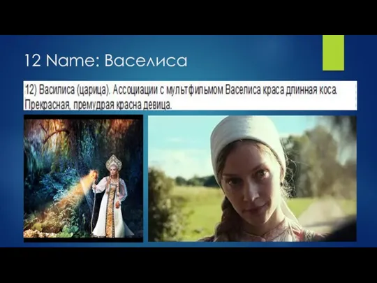 12 Name: Васелиса