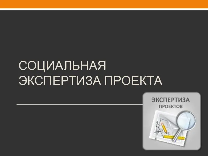 СОЦИАЛЬНАЯ ЭКСПЕРТИЗА ПРОЕКТА