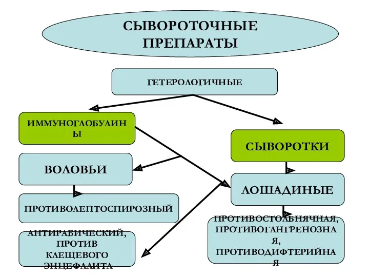 СЫВОРОТОЧНЫЕ ПРЕПАРАТЫ ГЕТЕРОЛОГИЧНЫЕ АНТИРАБИЧЕСКИЙ, ПРОТИВ КЛЕЩЕВОГО ЭНЦЕФАЛИТА ИММУНОГЛОБУЛИНЫ СЫВОРОТКИ ВОЛОВЬИ ЛОШАДИНЫЕ ПРОТИВОЛЕПТОСПИРОЗНЫЙ ПРОТИВОСТОЛБНЯЧНАЯ, ПРОТИВОГАНГРЕНОЗНАЯ, ПРОТИВОДИФТЕРИЙНАЯ