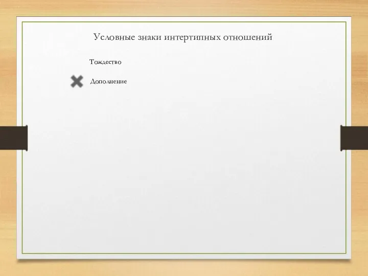 Условные знаки интертипных отношений Тождество Дополнение Зеркальные Отражение Фокусировка Расфокусировка