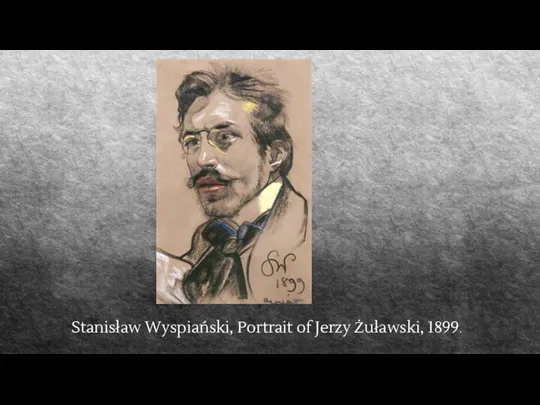 Stanisław Wyspiański, Portrait of Jerzy Żuławski, 1899.