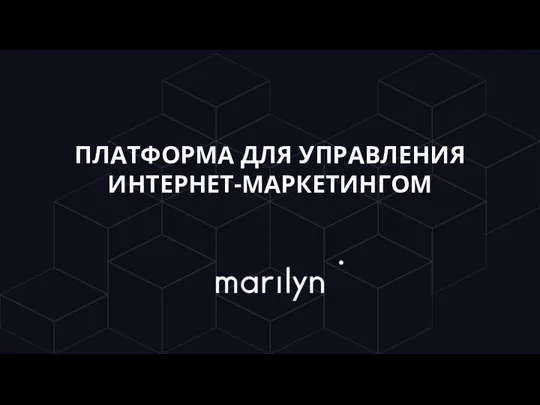 Платформа для управления интернет-маркетингом Marilyn
