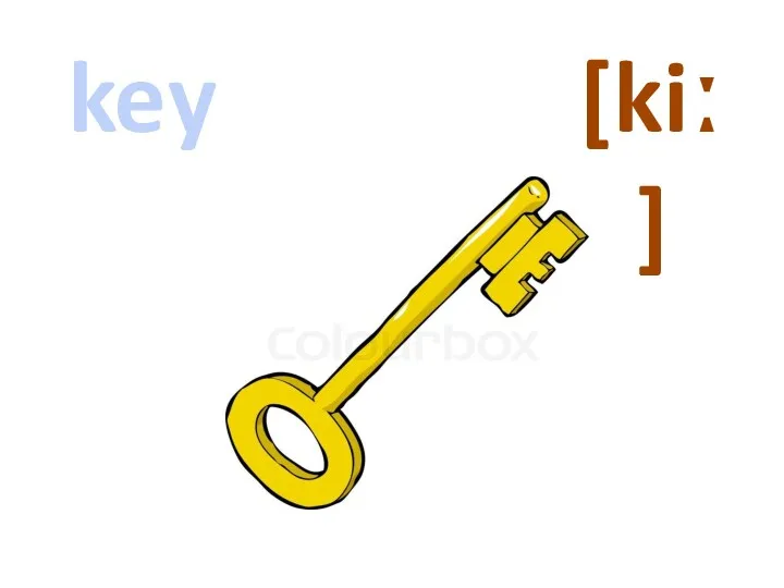 [kiː] key