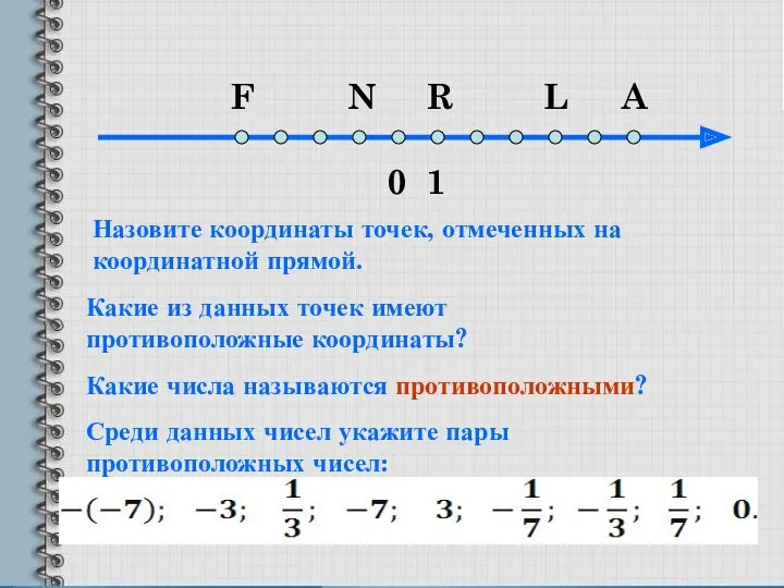 0 1 F N R L A Какие из данных