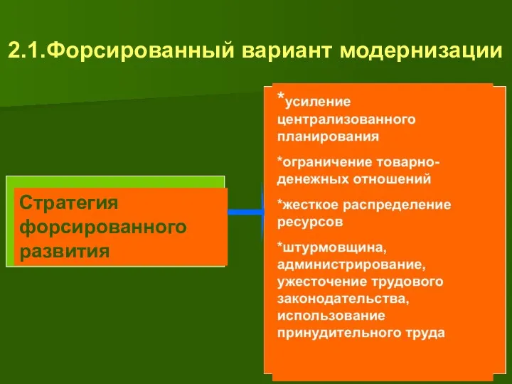 2.1.Форсированный вариант модернизации