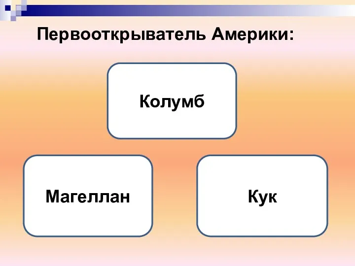 Первооткрыватель Америки: Колумб Магеллан Кук