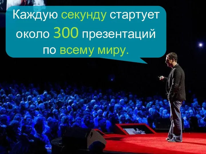 Каждую секунду стартует около 300 презентаций по всему миру.