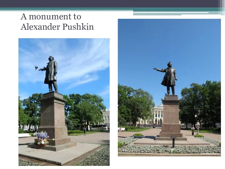 A monument to Alexander Pushkin