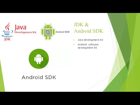 JDK & Android SDK Java development kit Android software development kit