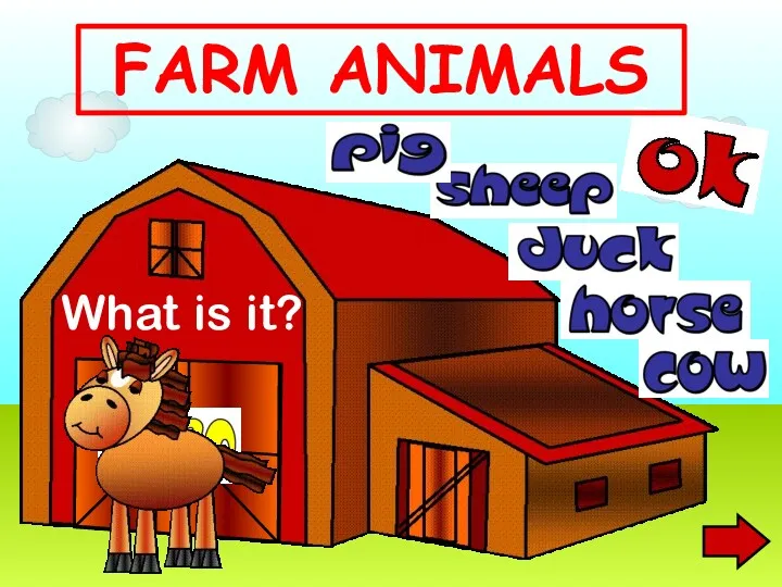 What is it? FARM ANIMALS