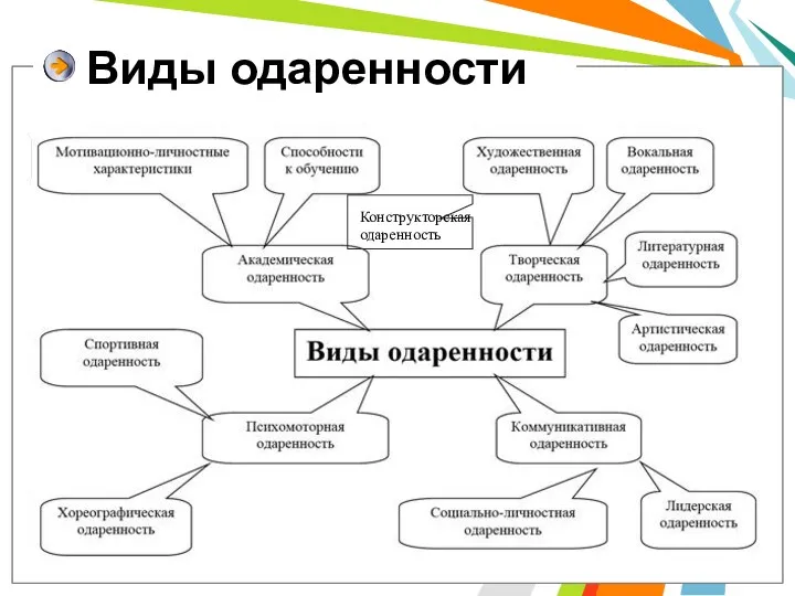 Виды одаренности Конструкторская одаренность