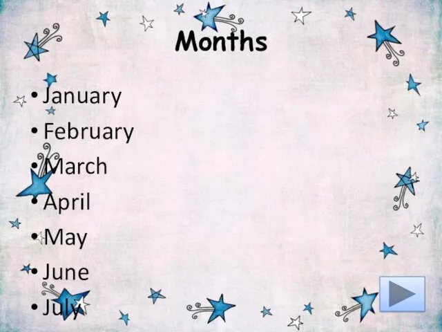 Months January February March April May June July August September November December