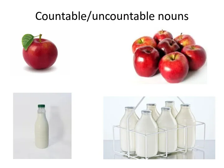 Countable/uncountable nouns