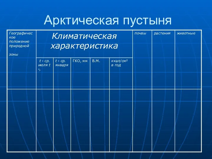 Арктическая пустыня