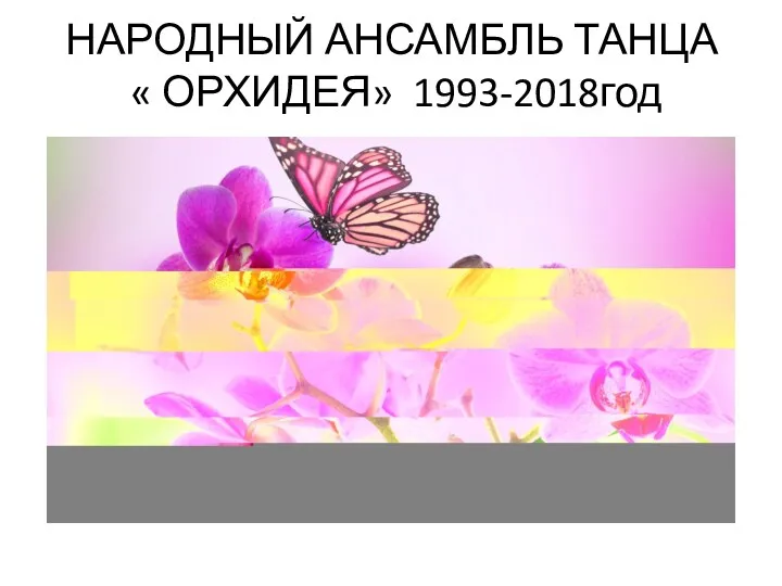 НАРОДНЫЙ АНСАМБЛЬ ТАНЦА « ОРХИДЕЯ» 1993-2018год