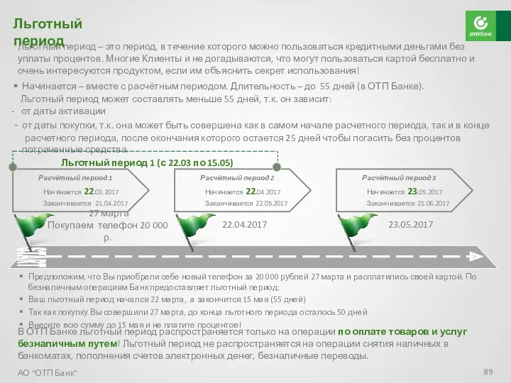 Льготный период – это период, в течение которого можно пользоваться