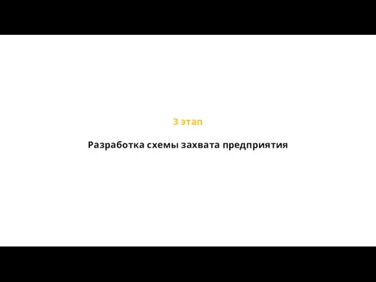 3 этап Разработка схемы захвата предприятия