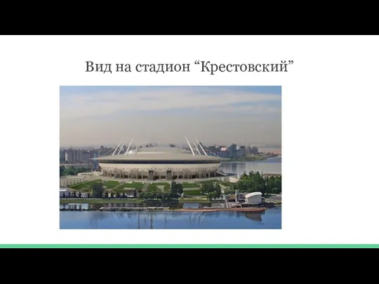 Вид на стадион “Крестовский”