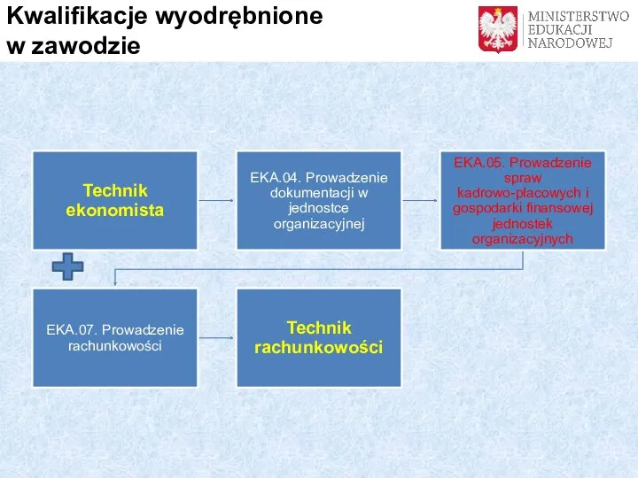 Kwalifikacje wyodrębnione w zawodzie