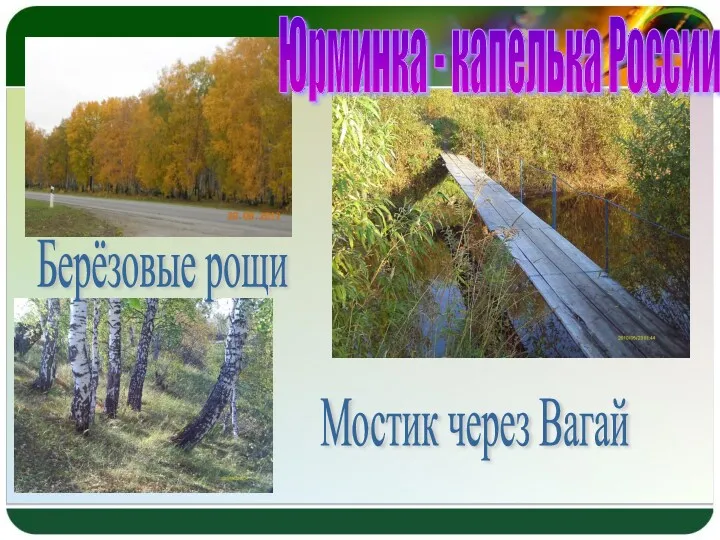 Берёзовые рощи Мостик через Вагай Юрминка - капелька России