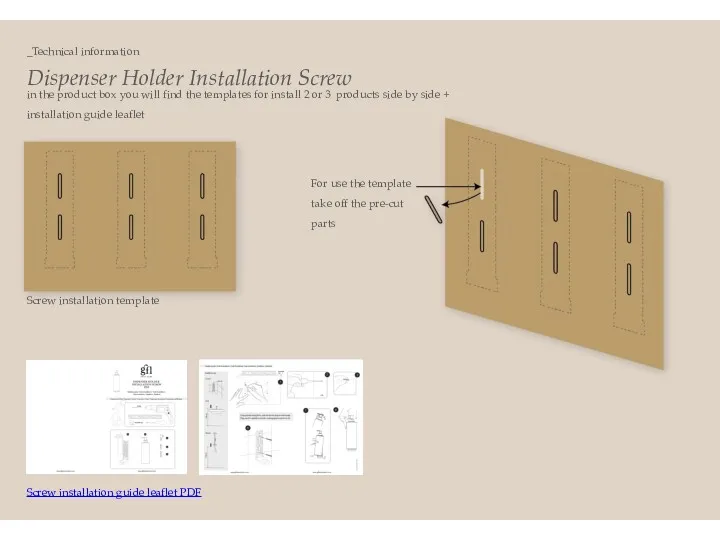 _Technical information For use the template take off the pre-cut