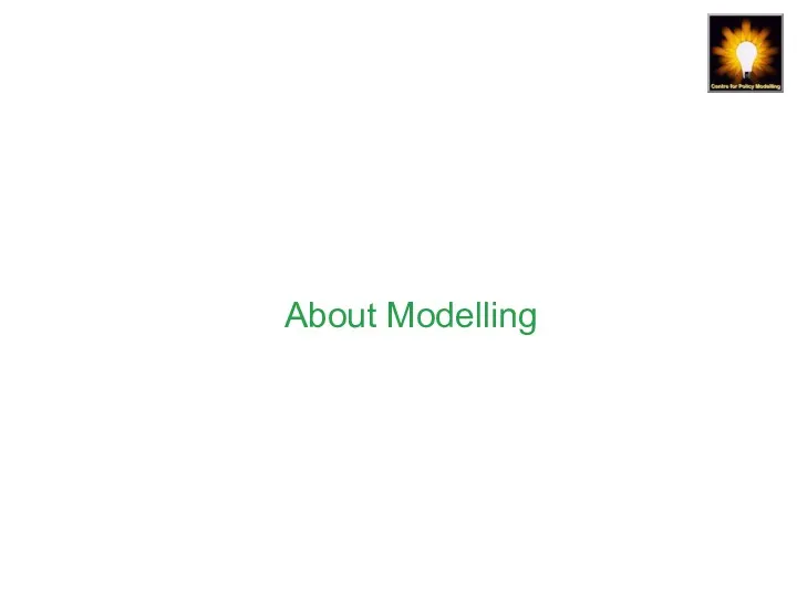About Modelling