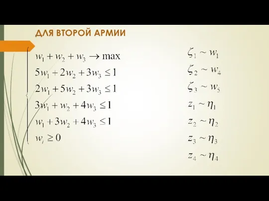 ДЛЯ ВТОРОЙ АРМИИ