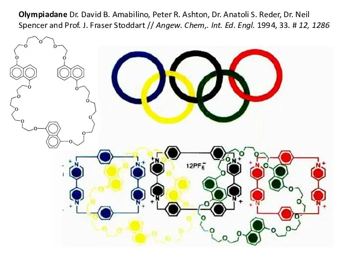 Olympiadane Dr. David B. Amabilino, Peter R. Ashton, Dr. Anatoli S. Reder, Dr.
