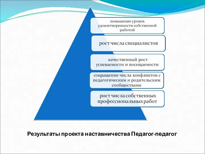 Результаты проекта наставничества Педагог-педагог