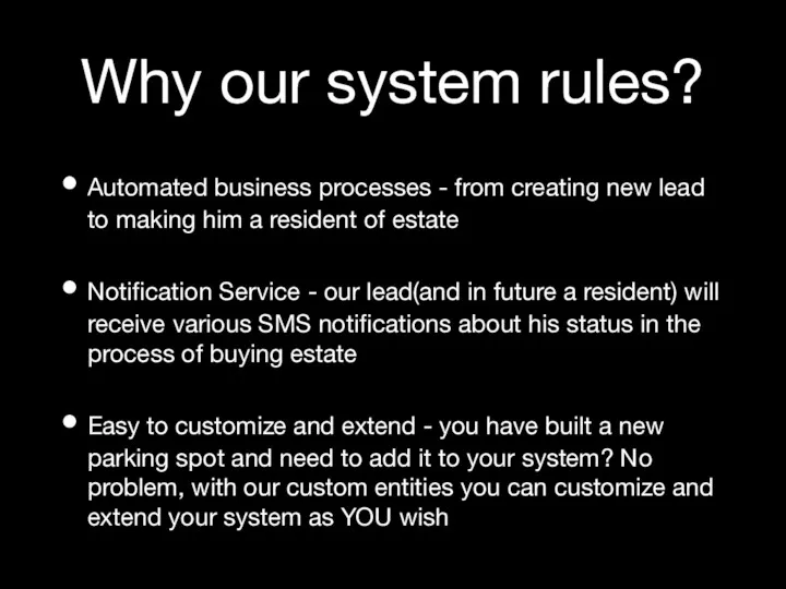 Why our system rules? Automated business processes - from creating